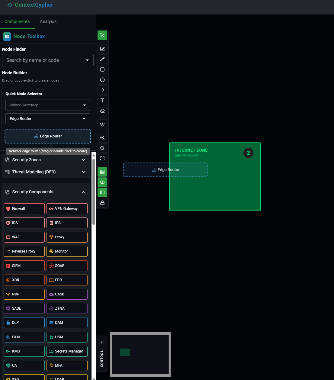 Visual editor with drag-and-drop interface